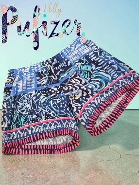 *1319 Lilly Pulitzer tropical Shorts women size XS